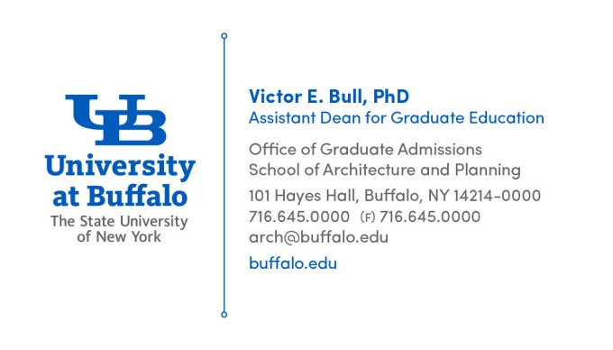 Picture of a business card example. 