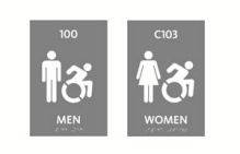 Example of Restroom IDs in the University Libraries. 