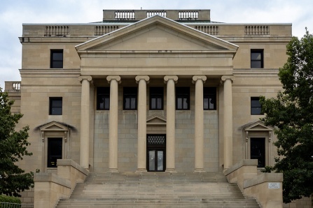 Abbott Library exterior. 