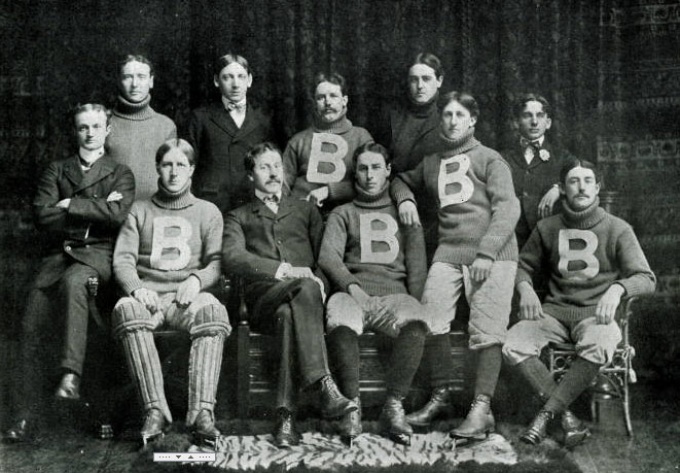 1900-1901 Buffalo Hockey team photo.