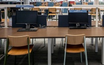 Library Research Stations in Lockwood Library. 