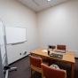 Picture of the Abbott Library 2nd floor group study rooms. 