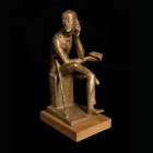 Bronze sculpture of James Joyce. 