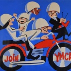 "Join YMCA" historic banner. 