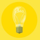 Yellow light bulb over yellow background graphic. 