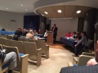 Photo of the debate at Buffalo General Medical Center. 