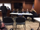 Photo of the debate team at Millard Filmore Suburban Hospital. 
