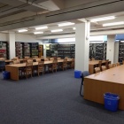 Photo of the sixth floor Reading Room in the Law Library. 