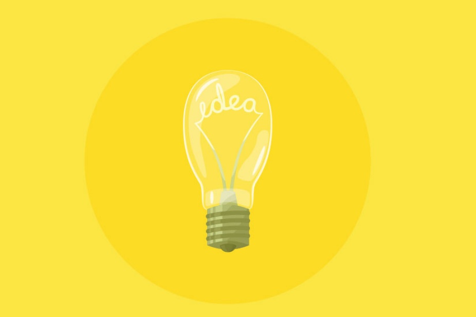 Header graphic of a yellow lightbulb over a yellow background. 