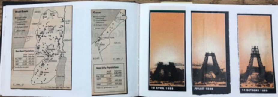 [Fig. 6, collage from artist’s book, “C: tableau, Lyrique et Que,” 1988], Box 1, PCMS-0087, Norma Cole Collection, 1987-2014, The Poetry Collection of the University Libraries, University at Buffalo, The State University of New York. 