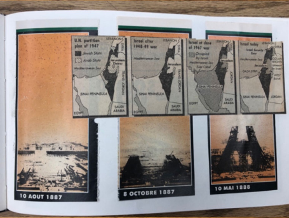 [Fig. 7, collage from artist’s book “C: tableau, lyrique et que,” 1988], Box 1, PCMS-0087, Norma Cole Collection, 1987-2014, The Poetry Collection of the University Libraries, University at Buffalo, The State University of New York. 