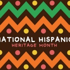 National Hispanic Heritage Month graphic header photo. 