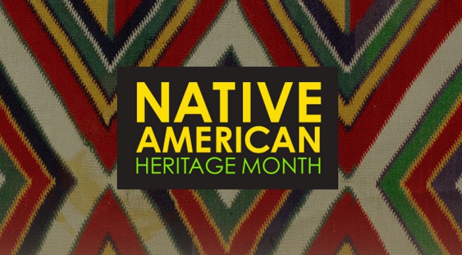 Native American Heritage Month graphic header photo. 
