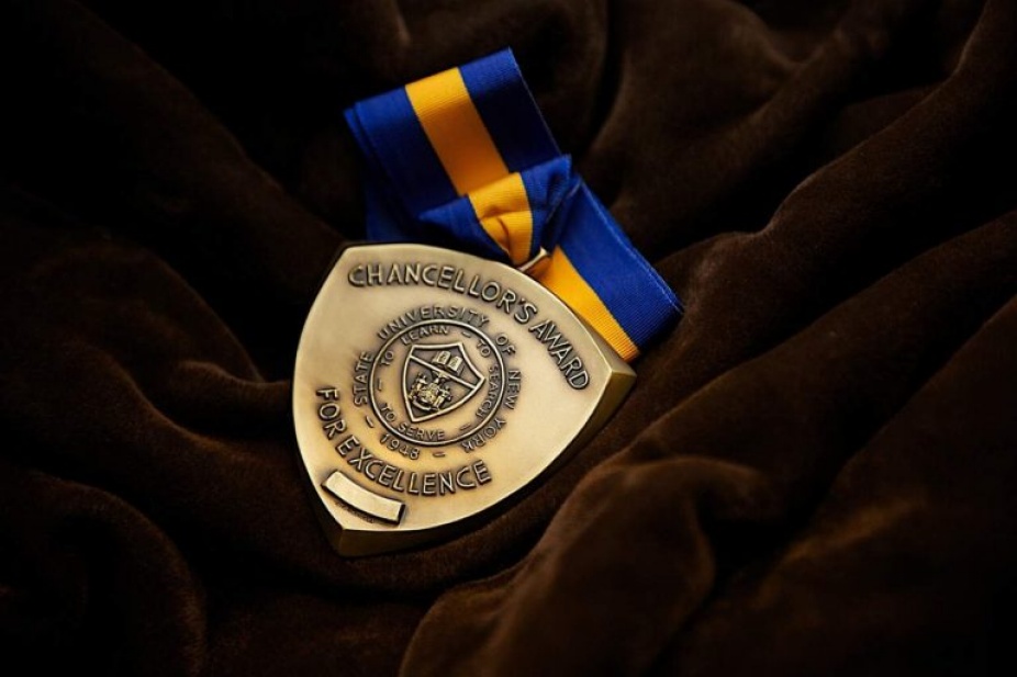 SUNY Chancellor’s Award medal. 