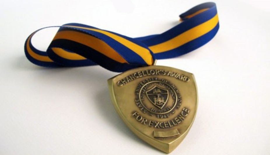 SUNY Chancellor’s Award medal. 