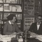 James Joyce and Sylvia Beach at Shakespeare and Company, ca. 1925. 