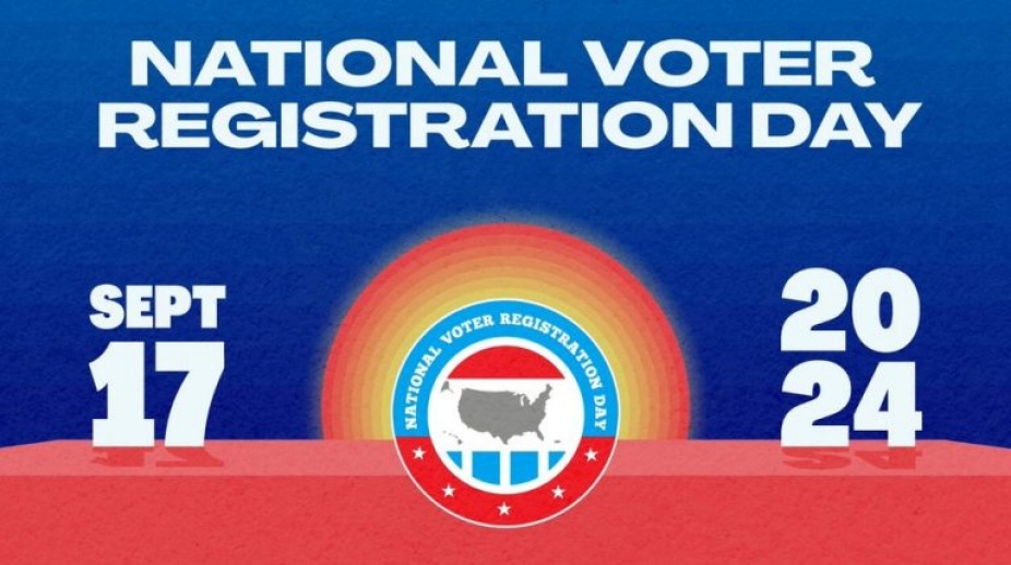 National Voter Registration Day graphic. 