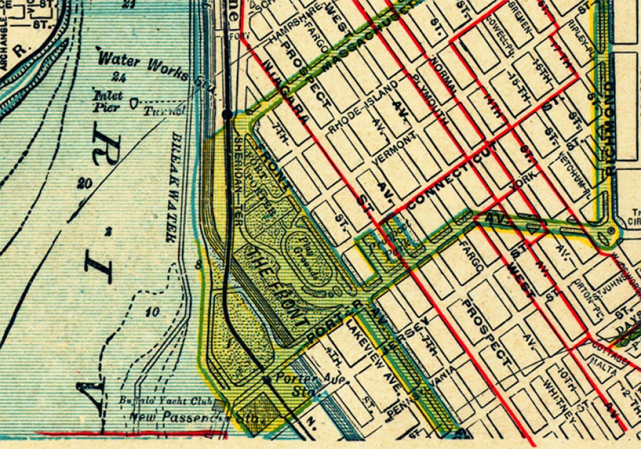 Olmsted’s Buffalo Parks, 1914 map. 