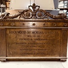 Lockwood Memorial Library plaque. 