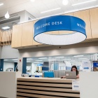 welcome desk. 
