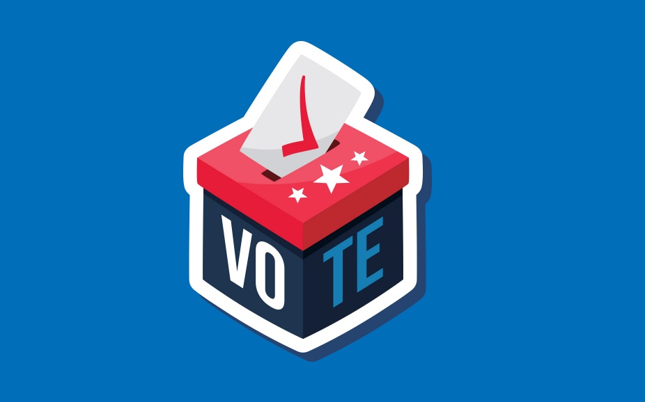 Voters box graphic. 