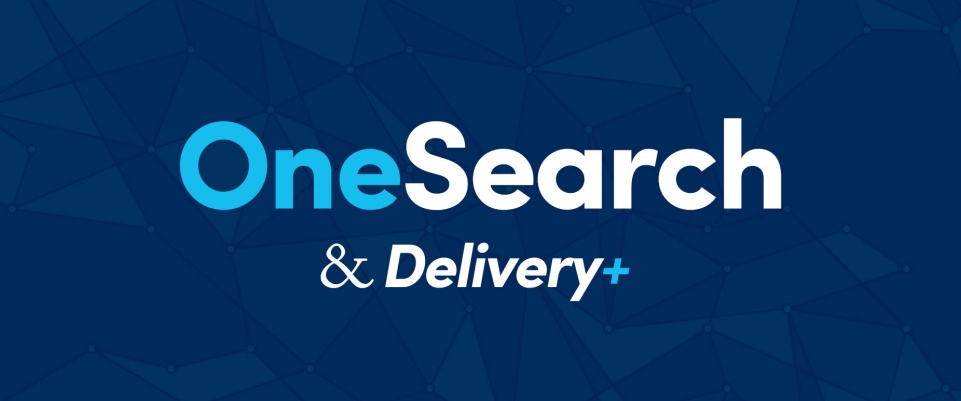 OneSearch and Delivery+ header. 
