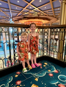 Gasorowski's children on a recent Disney cruise.