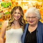 Jordan Kenny (left) pictured with her grandmother, Luella Kenny (right). 