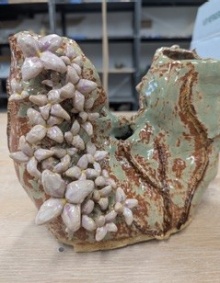 A ceramic piece Natalia made. 