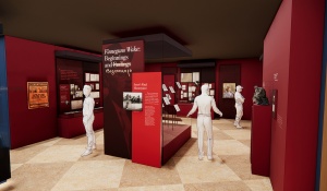 Rendering of Gallery 4 for the James Joyce Museum.