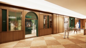 Rendering of Gallery 6 for the James Joyce Museum.
