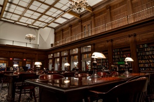 Austin Flint Main Reading Room in Abbott Library.