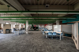 Third floor study area in Lockwood Library.