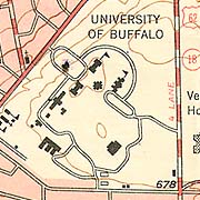 Thumbnail of 1950 Map showing the University of Buffalo