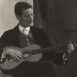 James Joyce plays guitar