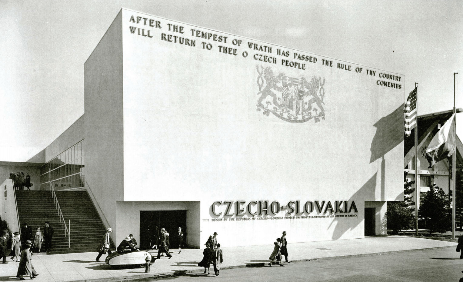 Czechoslovakian Pavilion, designed by Polívka, for New York World’s Fair, 1938.