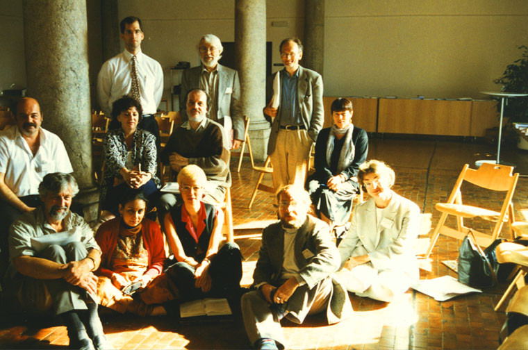 Photograph of participants in the Word & Nation Workshop at the Solothurn Symposium