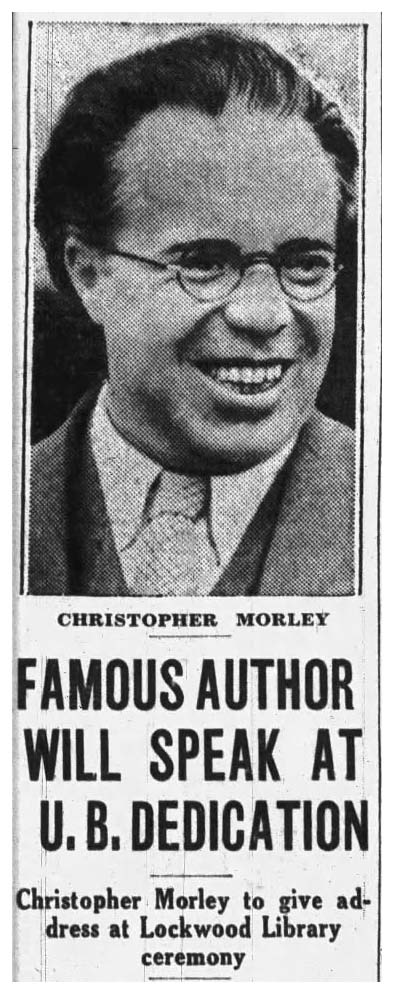 Christopher Morley Christopher Morley