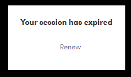 session has expired