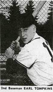 2nd baseman Earl Tompkins